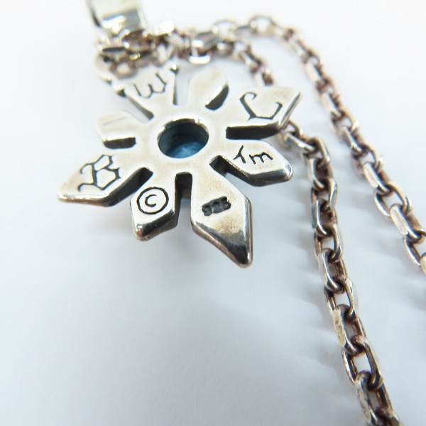 実際に弊社で買取させて頂いたBILL WALL LEATHER/BWL/ビルウォールレザー ミッドスターチャーム ペンダント w/ストーンの画像 6枚目