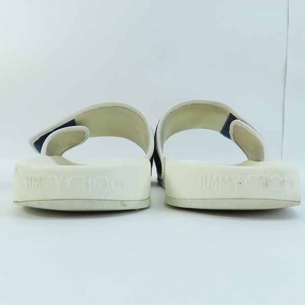 実際に弊社で買取させて頂いたJIMMY CHOO/ジミーチュウ マジックテープ サンダル 44の画像 1枚目