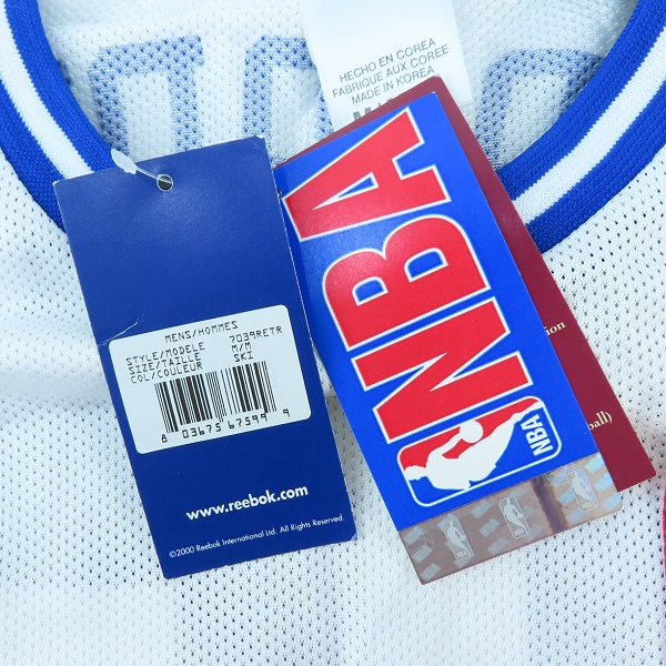 実際に弊社で買取させて頂いた【未使用】Reebok/リーボック NBA ROYALS/ロイヤルズ ユニフォーム/ゲームシャツ #10 マイク・ビビー /Mの画像 6枚目