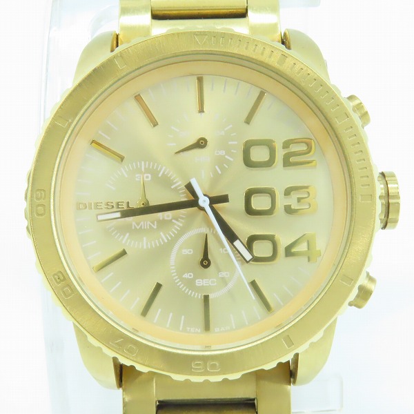 実際に弊社で買取させて頂いたDIESEL/ディーゼル クォーツ 腕時計クロノグラフ DZ-5302 【動作未確認】 