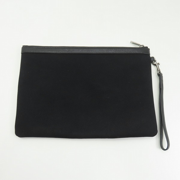 実際に弊社で買取させて頂いたSAINT LAURENT/サンローラン RIVE GAUCHE クラッチバッグ ブラックの画像 1枚目