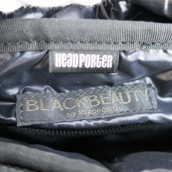 実際に弊社で買取させて頂いたHEAD PORTER/ヘッドポーター WAIST BAG ウエストバッグ 鞄 ドット ブラックの画像 5枚目