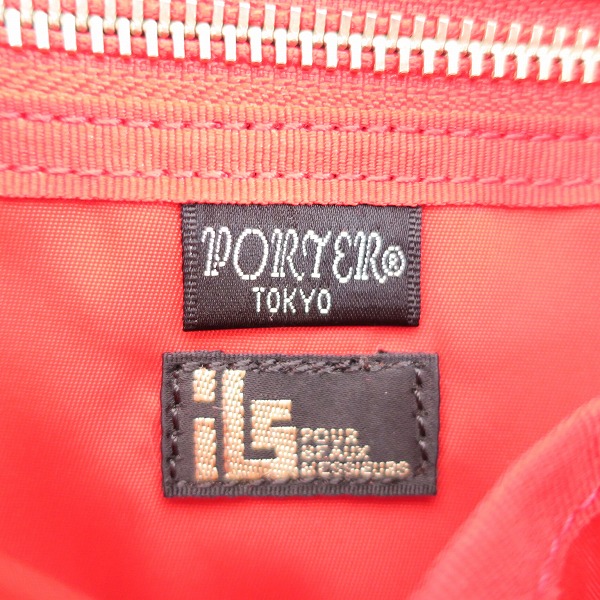 実際に弊社で買取させて頂いたPORTER/ポーター トートバッグ ブラック×レッドの画像 4枚目