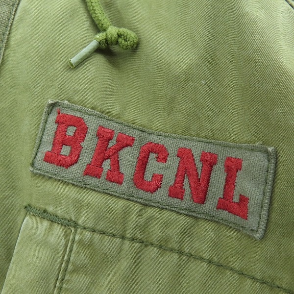 実際に弊社で買取させて頂いたBackChannel/バックチャンネル ミリタリー フーデッドジャケット Mの画像 4枚目
