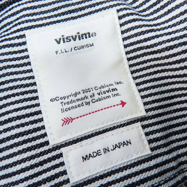 実際に弊社で買取させて頂いたvisvim/ビズビム SS LUMBER L/S HICKORY ヒッコリー ストライプ柄 長袖シャツ/ワークジャケット 0121205007003 3の画像 2枚目