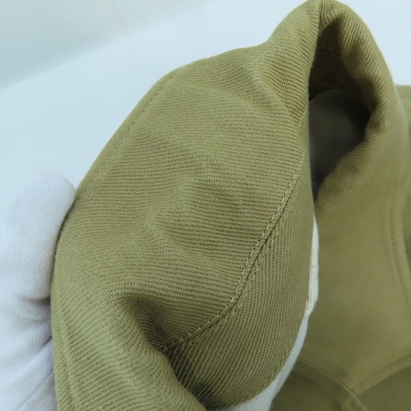 実際に弊社で買取させて頂いたdoublet/ダブレット 21SS SILK CHINO CUT-OFF JACKET/カットオフジャケット 21SS10JK39/Lの画像 4枚目