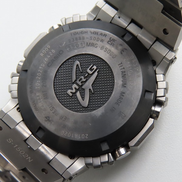 実際に弊社で買取させて頂いた【保証期間内】G-SHOCK/Gショック MR-G 初代モデル DW-5000C チタン フルメタル MRG-B5000D-1JRの画像 5枚目