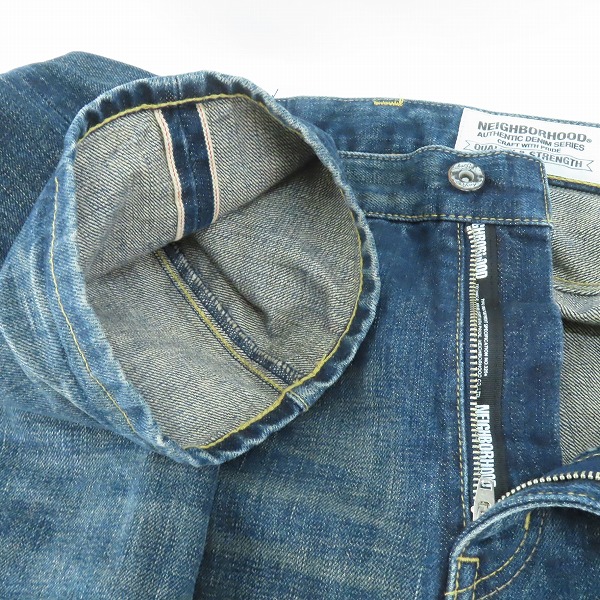 実際に弊社で買取させて頂いたNEIGHBORHOOD/ネイバーフッド CLASSIC BASIC/クラシックベーシック デニムパンツ 161DCNH-PTM16/Mの画像 6枚目