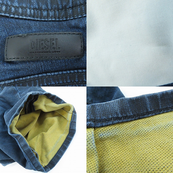 実際に弊社で買取させて頂いたDIESEL/ディーゼル スウェットデニム ハーフパンツ D-KROOSHORT-NE W36の画像 9枚目