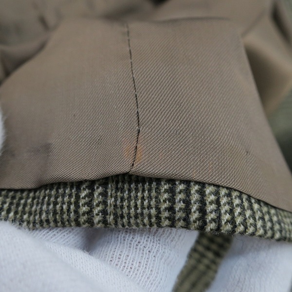 実際に弊社で買取させて頂いたBurberrys/バーバリーズ 千鳥格子 ダブル ジャケット スカート セットアップ 40/42の画像 7枚目