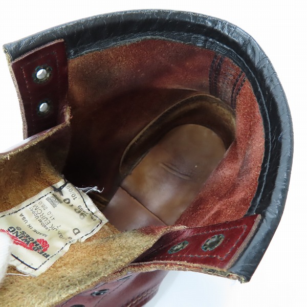実際に弊社で買取させて頂いたRED WING/レッドウイング BECKMAN MOC TOE BOOTS/ベックマン モック ブーツ 9010/US8Dの画像 4枚目