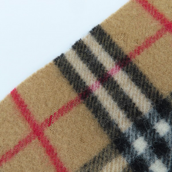実際に弊社で買取させて頂いたBurberrys/バーバリーズ ノバチェック柄 ウールマフラー ブラウンの画像 4枚目