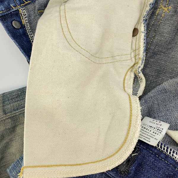 実際に弊社で買取させて頂いたLee/リー Lot 3101 1944年復刻モデル COWBOY デニムパンツ/28✕33の画像 6枚目