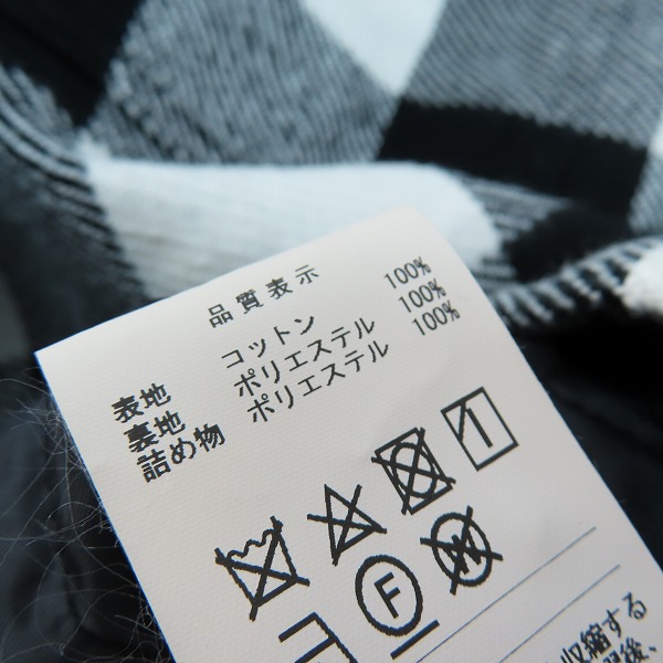 実際に弊社で買取させて頂いたDESCENDANT/ディセンダント チェック柄 中綿ジャケット 2の画像 4枚目