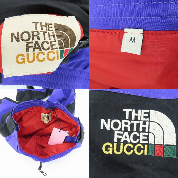 実際に弊社で買取させて頂いた【JPタグ/未使用】GUCCI × THE NORTH FACE/グッチ×ノースフェイス ナイロントラックパンツ 663766/NF0A7UHD/Mの画像 7枚目