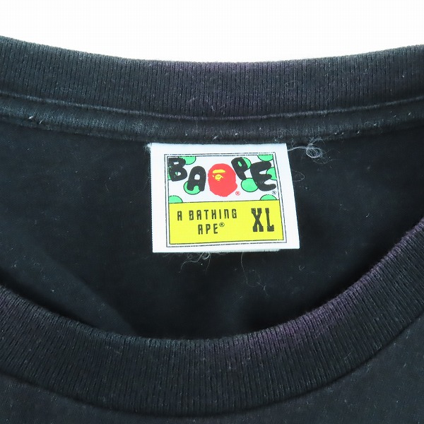 実際に弊社で買取させて頂いたA BATHING APE/アベイシングエイプ サルカモ Tシャツ/XLの画像 5枚目