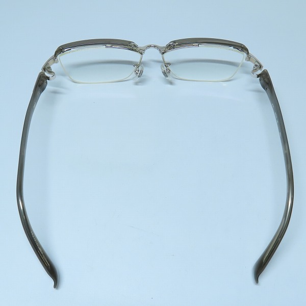 実際に弊社で買取させて頂いた999.9/フォーナインズ ハーフリム 度入り眼鏡/メガネフレーム M-21の画像 2枚目