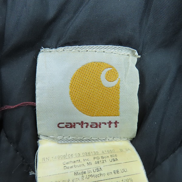 実際に弊社で買取させて頂いたCarhartt/カーハート Duck Traditional Jacket ダックトラディショナルジャケット 42の画像 3枚目