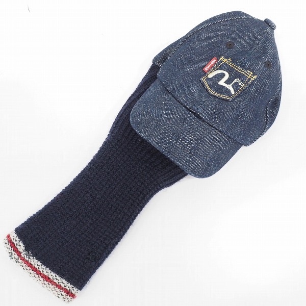 実際に弊社で買取させて頂いたEVISU GOLF/エヴィスゴルフ/エビス デニム  キャップ型 ドライバー/1w用ヘッドカバー