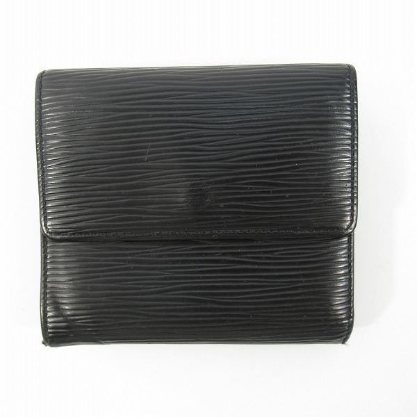 実際に弊社で買取させて頂いたLOUIS VUITTON/ルイヴィトン Wホック財布 エピ ポルト モネ ビエ カルト クレディ ノワール M63482の画像 1枚目