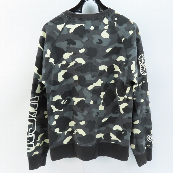 実際に弊社で買取させて頂いたA BATHING APE/アベイシングエイプ WGM カモフラ シャークスウェット トレーナー 001SWD301008X/Lの画像 1枚目