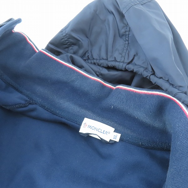 実際に弊社で買取させて頂いたMONCLER/モンクレール MAGLIA GILET/マグリアジレ 切り替えベスト/フード付き XLの画像 7枚目