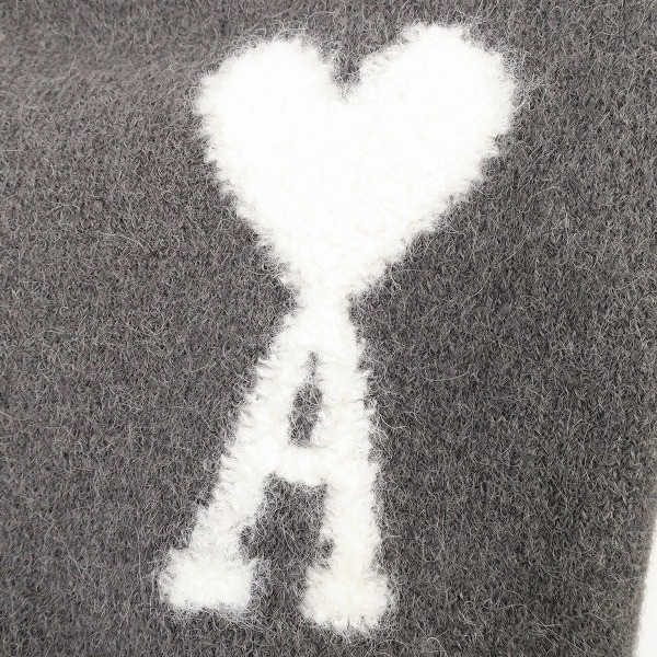 実際に弊社で買取させて頂いたami alexandre mattiussi/アミ アレクサンドルマテュッシ De Coeur クルーネック セーター UKS025.KN0032/Mの画像 6枚目