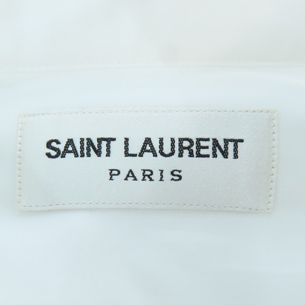実際に弊社で買取させて頂いた(2)【未使用】SAINT LAURENT/サンローラン 17SS コットン ドレスシャツ 347342 YM16Q/36の画像 2枚目
