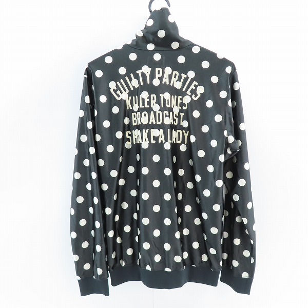 実際に弊社で買取させて頂いたWACKO MARIA/ワコマリア THE GUILTY PARTIES 刺繍 ドット/水玉柄 トラックジャケット/Lの画像 1枚目
