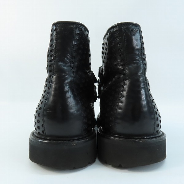実際に弊社で買取させて頂いたEMPORIO ARMANI/エンポリオアルマーニ レザー ベルトブーツ 6の画像 1枚目