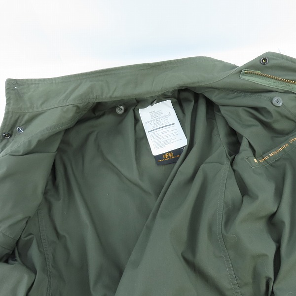 実際に弊社で買取させて頂いたALPHA INDUSTRIES/アルファ インダストリーズ M-65 フィールドジャケット 2053-021 XLの画像 5枚目