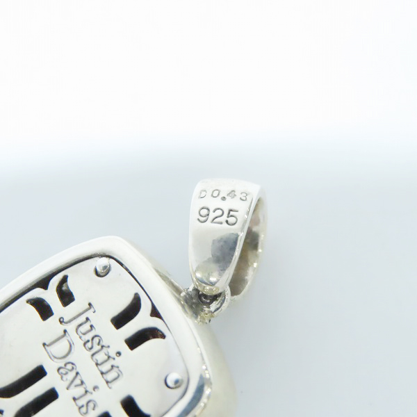 実際に弊社で買取させて頂いたJustin Davis/ジャスティンデイビス M.tsペンダントwダイヤ/オニキス SPJ152の画像 4枚目