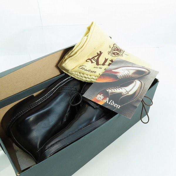 実際に弊社で買取させて頂いたALDEN×International Gallery BEAMS/オールデン ビームス別注 コードバン チャッカ ブーツ/レザー シューズ 1340/7.5Dの画像 8枚目