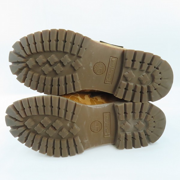 実際に弊社で買取させて頂いたA BATHING APE×Timberland/アベイシングエイプ×ティンバーランド カモフラ プレミアム チャッカブーツ A2QBX A5959/27.0の画像 2枚目