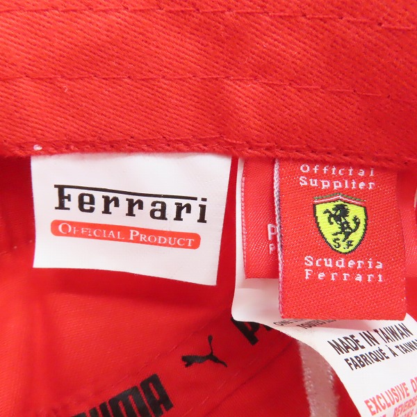 実際に弊社で買取させて頂いたPUMA/プーマ Ferrari/フェラーリ Malboro MUBADALA ABU DHABI  Formula1/F1 キャップ/帽子の画像 5枚目