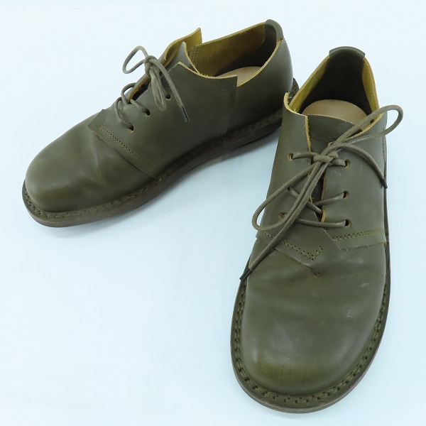 実際に弊社で買取させて頂いたTrippen/トリッペン レザーレースアップシューズ/カーキ系