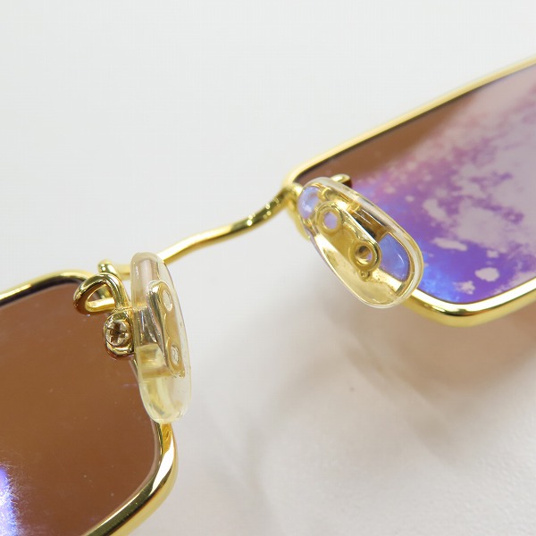 実際に弊社で買取させて頂いた白山眼鏡/ハクサンガンキョウテン サングラス/アイウェア ゴールドの画像 3枚目