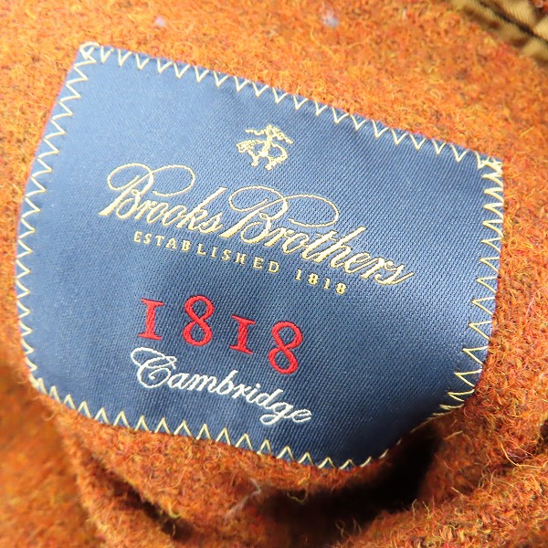 実際に弊社で買取させて頂いたBrooks Brothers/ブルックスブラザーズ  Harris Tweed/ハリスツイード 2B ジャケット  42Sの画像 2枚目