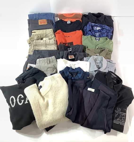 実際に弊社で買取させて頂いた【おまとめ】リーバイス/シップス/シンプソン 等 長袖シャツ/長袖ニット/デニムパンツ 他