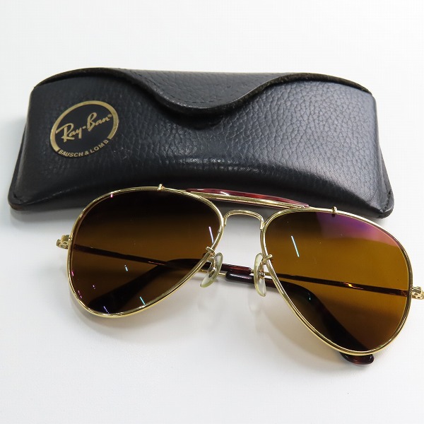 実際に弊社で買取させて頂いたRay-Ban/レイバン B&L/ボシュロム社製 ヴィンテージ/ビンテージ アウトドアーズマン ティアドロップ サングラス/アイウェアの画像 9枚目