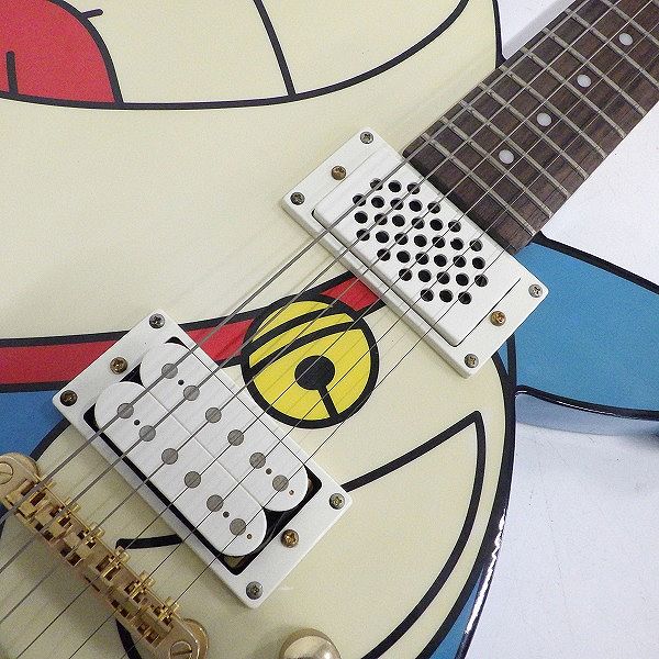 実際に弊社で買取させて頂いた★ESP×ドラえもん コラボレーション 初代 200本限定 アンプ内蔵エレキギター ソフトケース付の画像 4枚目