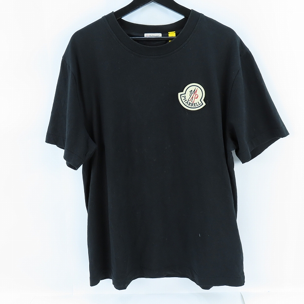 実際に弊社で買取させて頂いたMONCLER/モンクレール 23SS GENIUS SS T-SHIRT ジーニアス ワッペン 半袖Tシャツ ブラック I209R8C00001 M3568/XXL