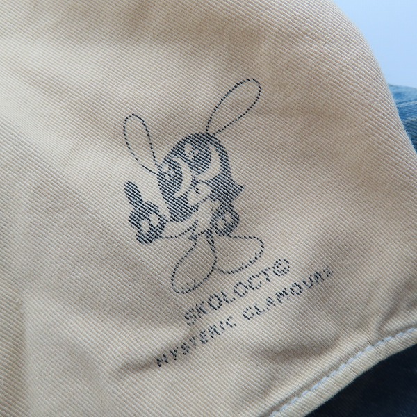 実際に弊社で買取させて頂いたHYSTERIC GLAMOUR×skoloct/ヒステリックグラマー×スコロクト スタッズ デニムパンツ 02241AP19 /32の画像 4枚目