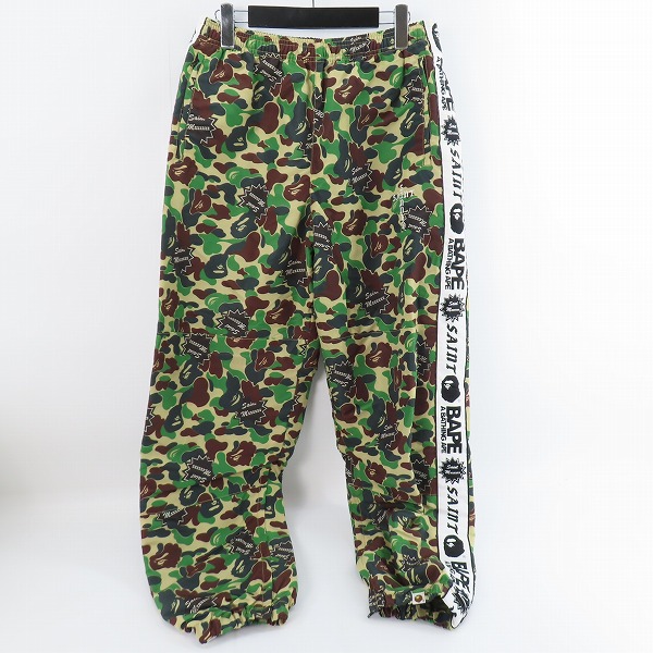 実際に弊社で買取させて頂いたA BATHING APE×SAINT MICHAEL/エイプ×セントマイケル HEART CAMO TRACK PANTS/カモフラ/迷彩 パンツ/M