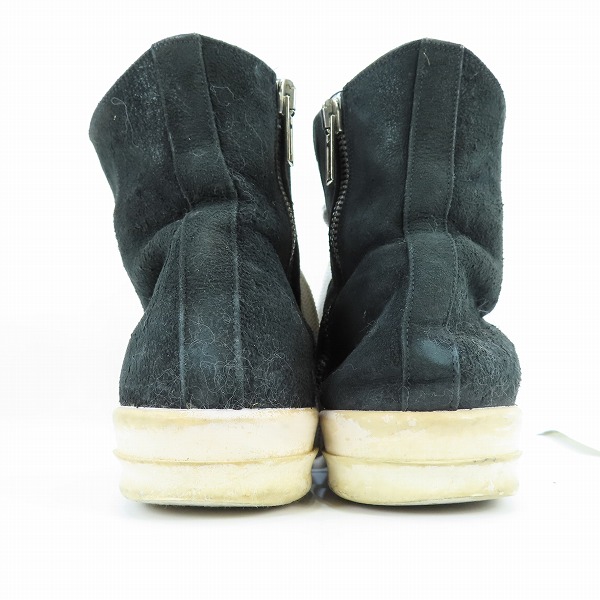 実際に弊社で買取させて頂いたRick Owens/リックオウエンス RAMONES/ラモーンズ スウェードレザー サイドジップスニーカー 41の画像 1枚目