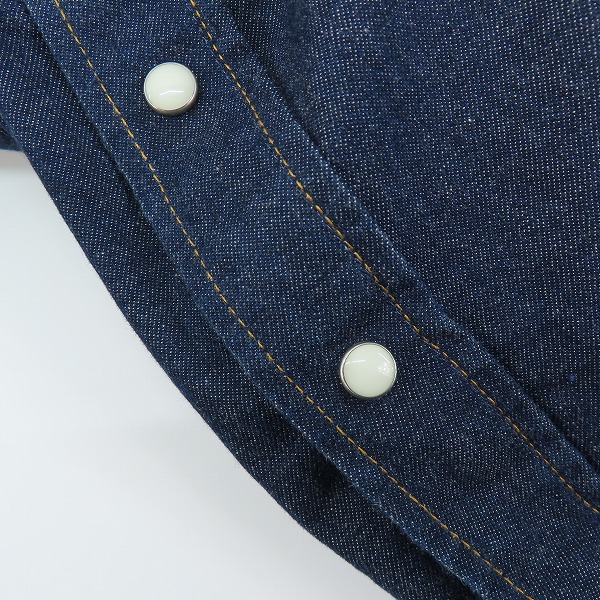 実際に弊社で買取させて頂いたWACKO MARIA/ワコマリア カウボーイスカル デニム ウエスタンシャツ/Sの画像 6枚目