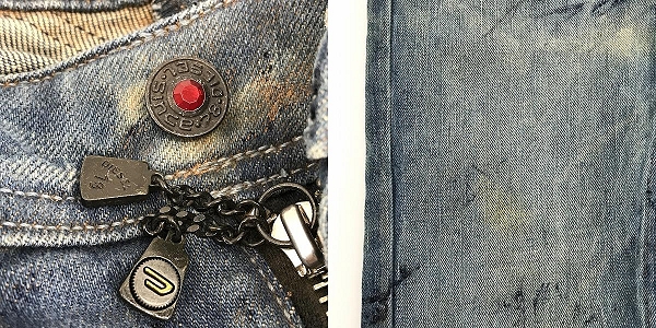 実際に弊社で買取させて頂いたDIESEL/ディーゼル THANAZ WASH0072L デニムパンツ 29×32の画像 9枚目