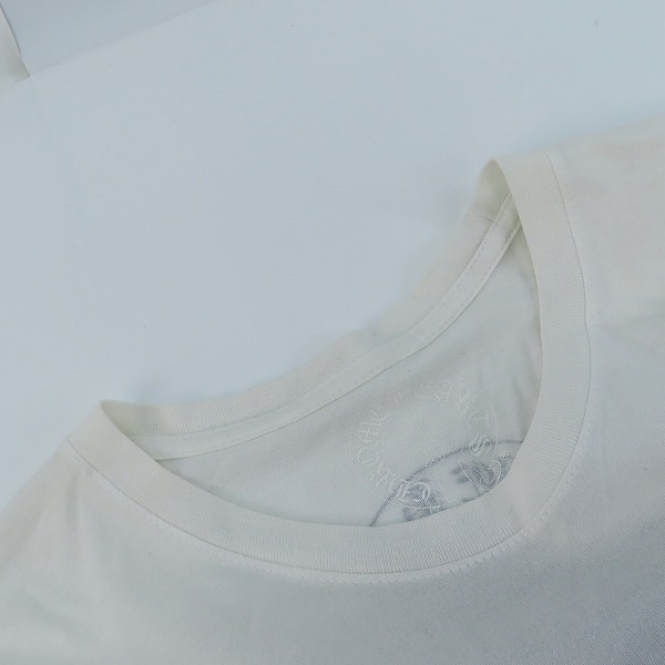 実際に弊社で買取させて頂いた【JPタグ】CHROME HEARTS/クロムハーツ Tバー 胸ポケットTシャツ ホワイト Lの画像 5枚目