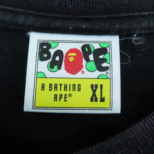 実際に弊社で買取させて頂いたA BATHING APE/アベイシングエイプ サルカモ Tシャツ/XLの画像 2枚目