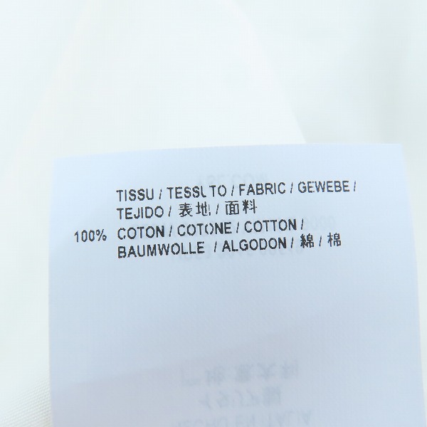 実際に弊社で買取させて頂いた(1)【未使用】SAINT LAURENT/サンローラン 17SS コットン ドレスシャツ 347342 YM16Q/36の画像 5枚目